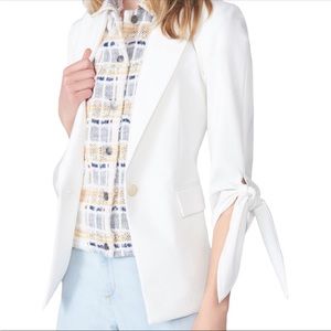 Veronica Beard Corrine Single-Breasted Tie-Cuff Dickey Jacket RHOOC